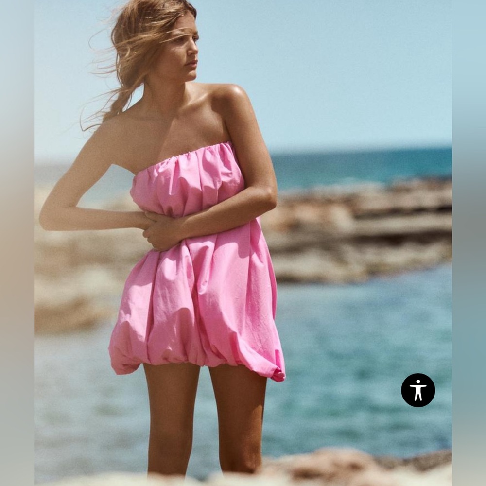 Zara Pink Bubble Dress